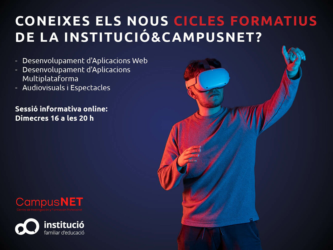 capacidad Calvo Cornualles Institució estrena una nueva línea de ciclos de grado superior online en  colaboración con Campusnet